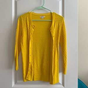 Merona Yellow cardigan